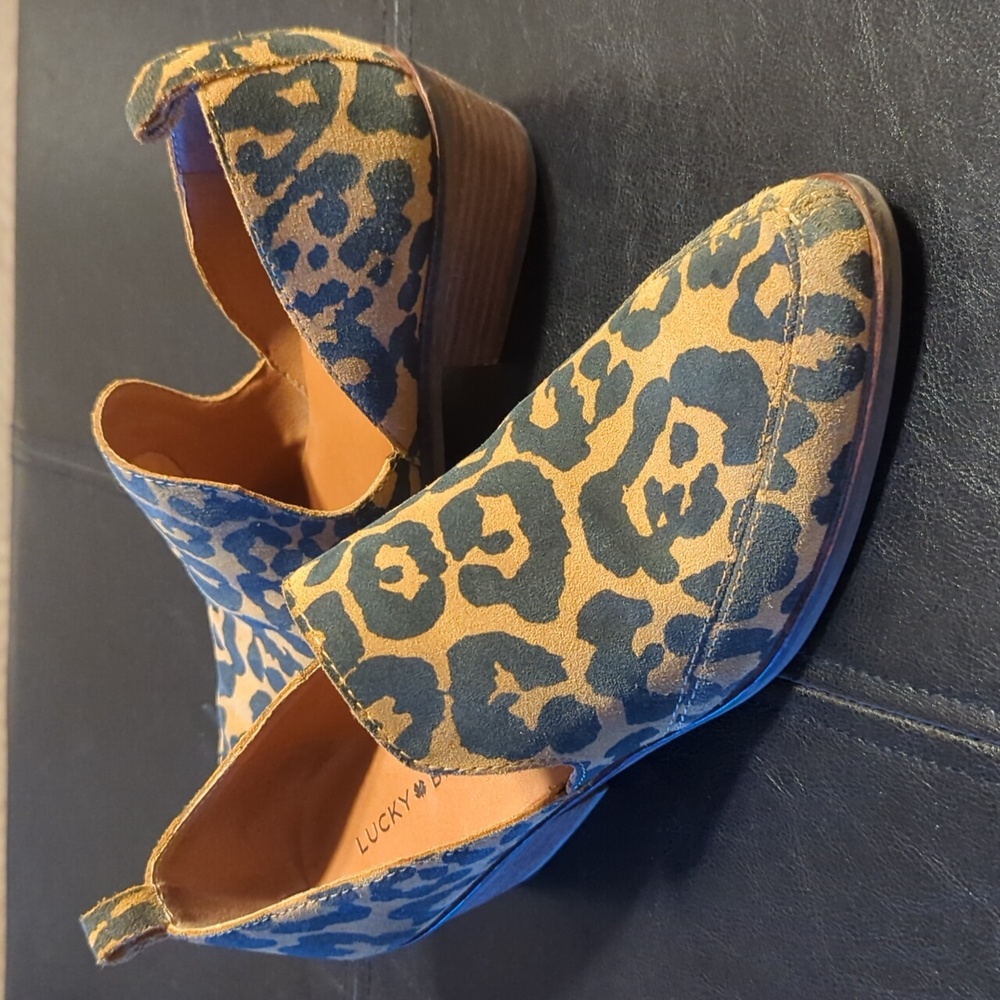 Western design •Leopard print• style• LUCKY BRAND Shoes size 7